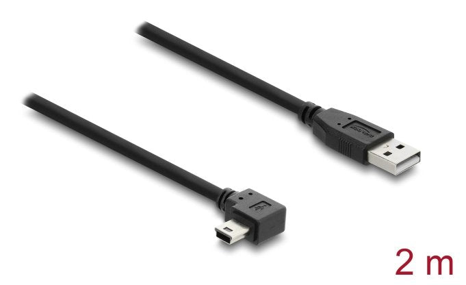 Delock Usb 2.0 Cable Typ-A Macho A Typ Mini-B Macho Rechts Angular 2 M