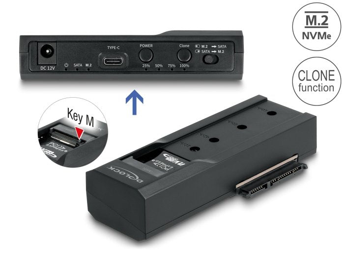 EAN 4043619642526 - DeLOCK 64252 base de conexión para disco duro USB 3.2 Gen 2 (3.1 Gen 2) Type-C Negro imagen 2