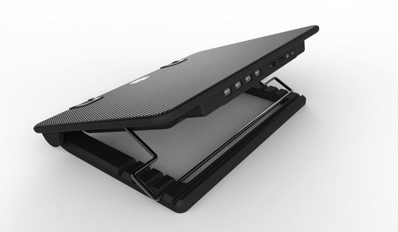 Coolermaster Base Refrigeradora Port. Ergostand Iv Negro/1 Ventilador/4xusb 2.0/1 Micro Usb/17  R9-Nbs-E42k-Gp