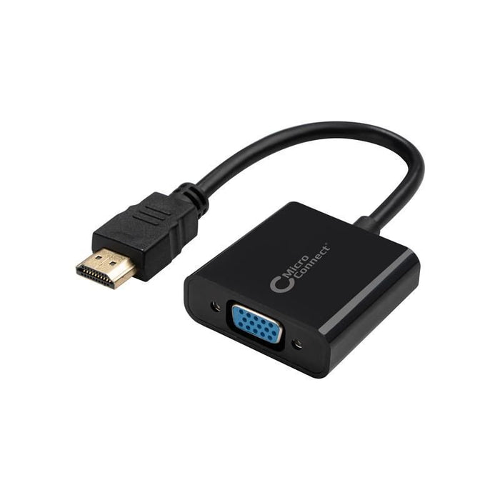 EAN 5704174050162 - Microconnect HDMVGA1B adaptador de cable de vídeo 0,15 m HDMI tipo A (Estándar) VGA (D-Sub) Negro imagen 1