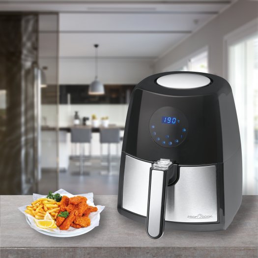 EAN 4006160114706 - ProfiCook PC-FR 1147 H Sencillo 2,5 L Independiente 1500 W Freidora de aire caliente Negro, Acero inoxida imagen 2