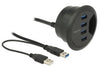 EAN 4043619628681 - DeLOCK 62868 hub de interfaz USB 3.2 Gen 1 (3.1 Gen 1) Type-A 5000 Mbit/s Negro imagen 2
