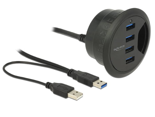 EAN 4043619628681 - DeLOCK 62868 hub de interfaz USB 3.2 Gen 1 (3.1 Gen 1) Type-A 5000 Mbit/s Negro imagen 2