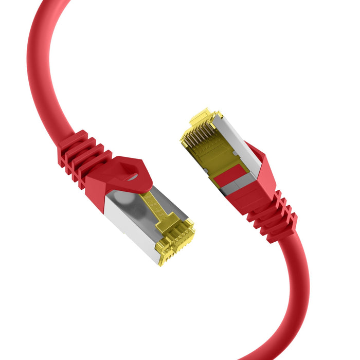 Efb Rj45 Cable De Red Cat.6a S Ftp Lszh Cat.7 Rohcable Rot