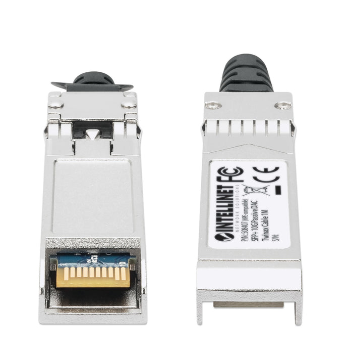 EAN 766623508407 - Intellinet 508407 Cable de fibra óptica e InfiniBand 1 m SFP+ Negro, Plata imagen 3