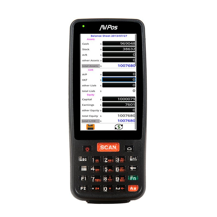EAN 0729927498232 - AVPos AVP-DC41 ordenador móvil de mano 10,2 cm (4") 800 x 480 Pixeles Pantalla táctil Negro imagen 4