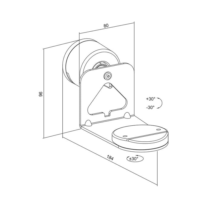 EAN 4052792076202 - LogiLink BP0207 soporte de altavoz Pared Plástico, Acero Negro imagen 6