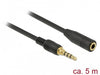 EAN 4043619856350 - DeLOCK 85635 cable de audio 5 m 3,5mm Negro imagen 1