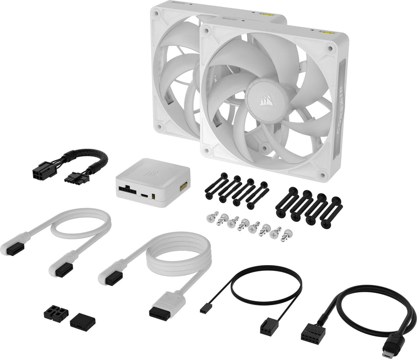 EAN 840006683032 - Corsair iCUE LINK RX140 MAX RGB Carcasa del ordenador Ventilador 14 cm Blanco 2 pieza(s) imagen 3