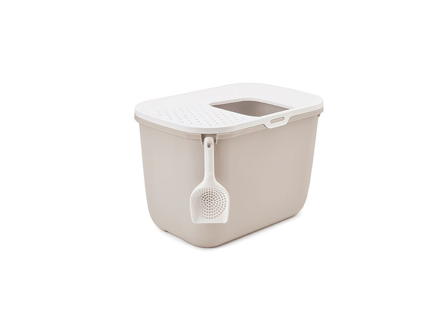 EAN 5411388201814 - Savic Hop in Gato Caja de arena con entrada superior Beige, Blanco imagen 3
