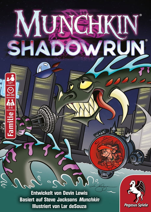 Pegasus Munchkin Shadowrun, Juego De Cartas 17037g