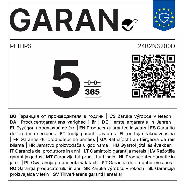 EAN 8721038004427 - Philips 3000 series 24B2N3200D/00 pantalla para PC 61,2 cm (24.1") 1920 x 1200 Pixeles WUXGA LCD Negro imagen 15