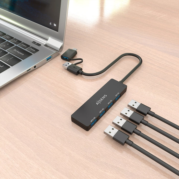 EAN 8435739904411 - AISENS A109-0987 base para portátil y replicador de puertos Alámbrico USB 3.2 Gen 1 (3.1 Gen 1) Type-A +  imagen 6