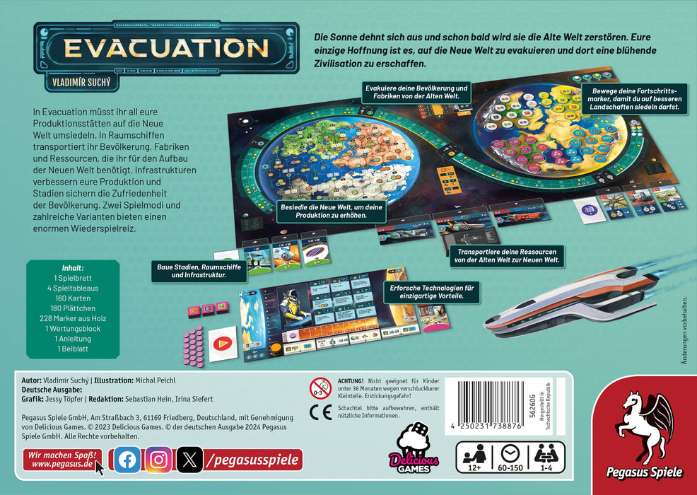 EAN 4250231738876 - Pegasus 56260G juego de tablero Evacuation Juego de mesa Multigénero imagen 4