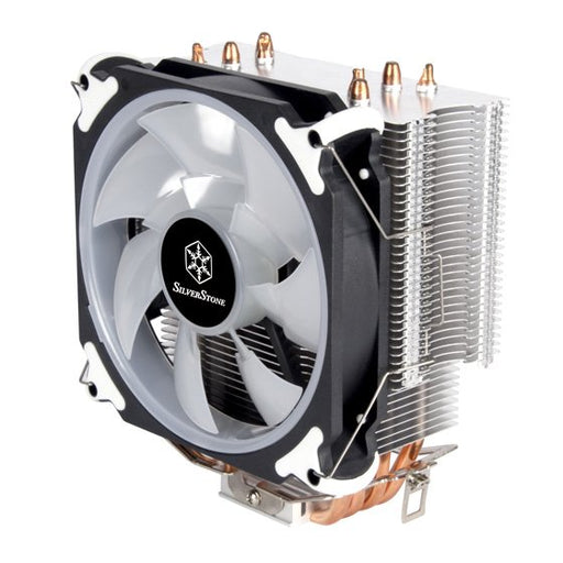 EAN 4710679810126 - Silverstone AR12 RGB Procesador Enfriador 12 cm Negro, Acero inoxidable, Blanco imagen 2