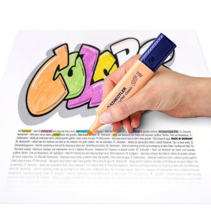 EAN 4007817049877 - Staedtler 364 C marcador 10 pieza(s) Punta de cincel Negro, Marrón, Azul claro, Gris claro, Cal, Menta, M imagen 6