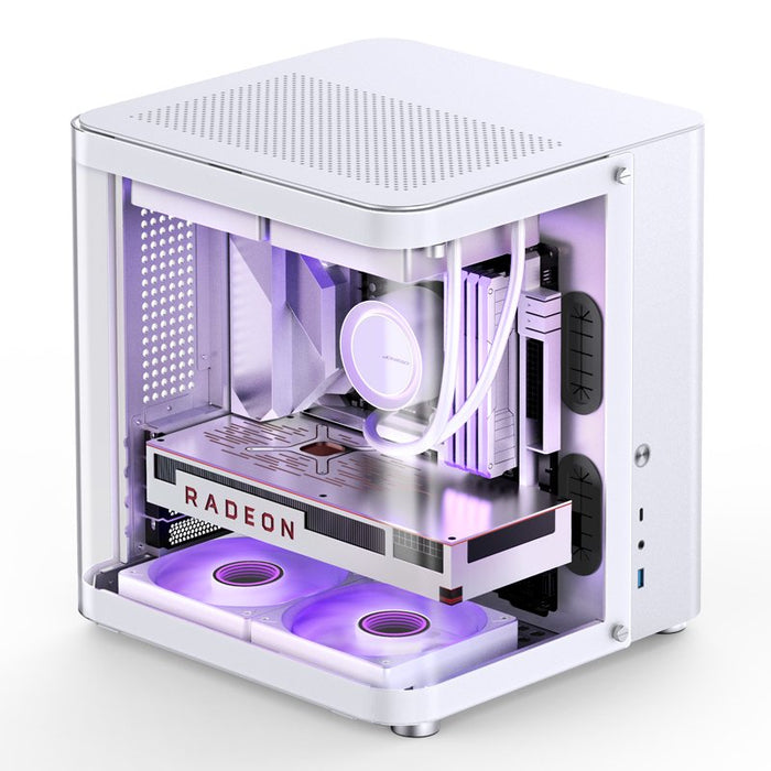 Jonsbo Tk-1 2.0 Micro-Atx Gehäuse, Temperojo Glass - Blanco