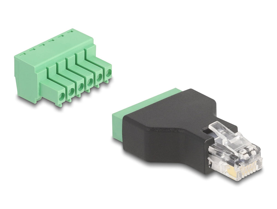 Delock 66590 Adaptador Rj12 Macho A Bloque De Terminales 6 Pines 2 Piezas