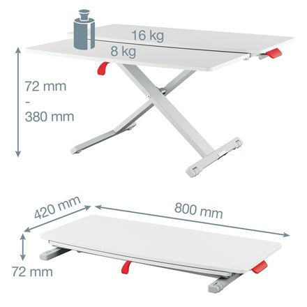 EAN 4002432129430 - Leitz 65320085 escritorio de pie Gris imagen 9