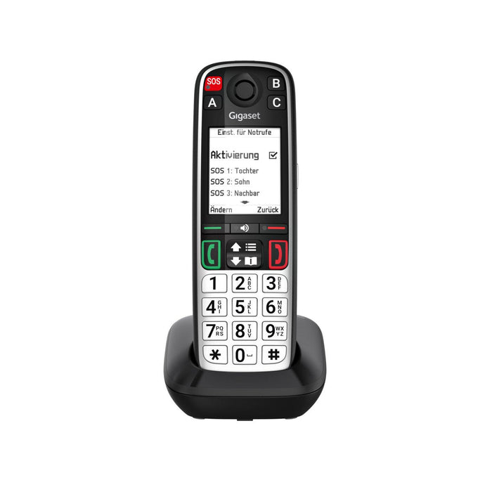 Gigaset Easy 500 Dect-Ladebasis Con 1 X Handset (Sos / Ls Life Style) - Negro