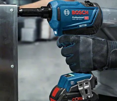 EAN 4059952606750 - Bosch 0 601 9K5 001 remachadora eléctrica Negro, Verde 3.2,4,4.8,5.0,5.6 mm 16000 kN imagen 8