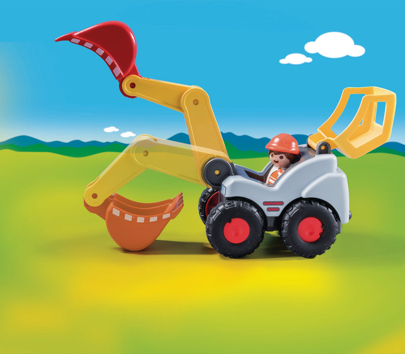 Playmobil 1.2.3 Pala Excavadora