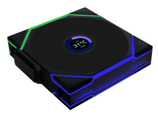 EAN 4718466017291 - Lian Li Uni Fan TL120 LCD Reverse Blade Wireless Carcasa del ordenador Ventilador 12 cm Negro 1 pieza(s) imagen 1