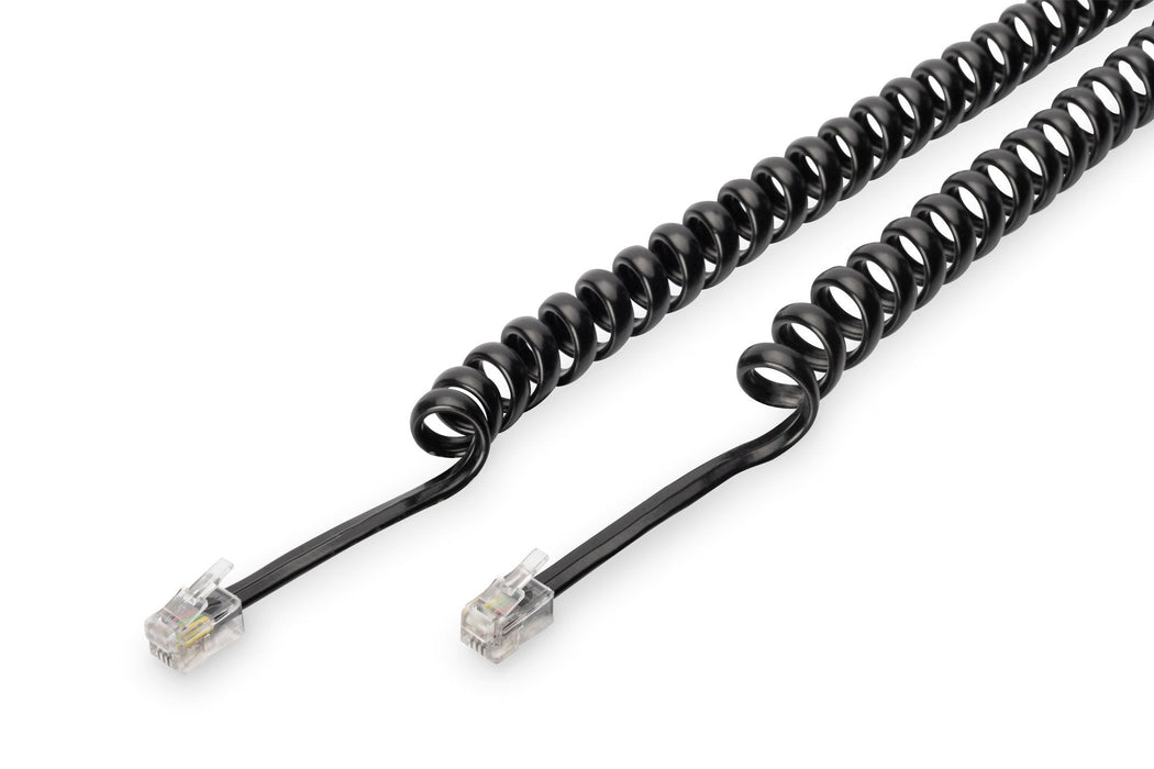 EAN 4016032246183 - Digitus AK-460101-020-S cable telefónico 2 m Negro imagen 1