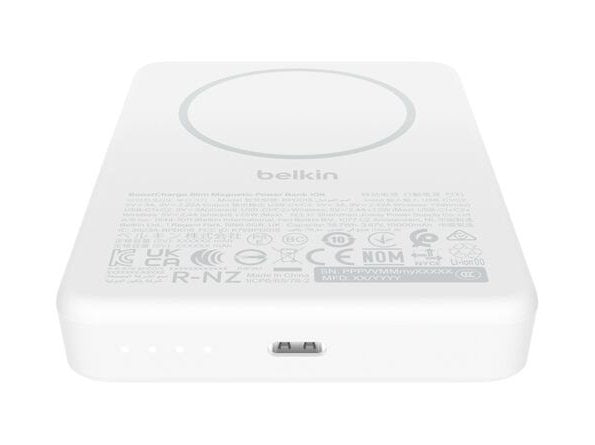 Belkin Boostcharge Slim 10000mah Mag.Powerb. 7,5w Weiss Bpd015hqwh