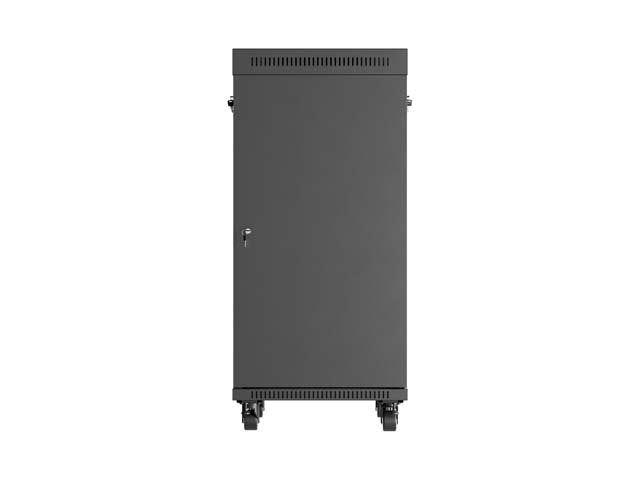 Lanberg Rack Cabinet 19" Free-Standing 24u 600x800 Flat Pack With Glass Door Lcd Negro V2