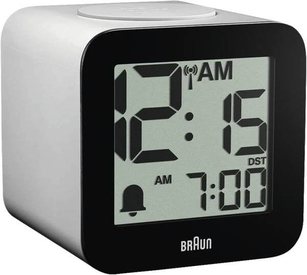 Braun Bc 25 Wp-Dcf Weiss Funkwecker Mit Sprachausgabe