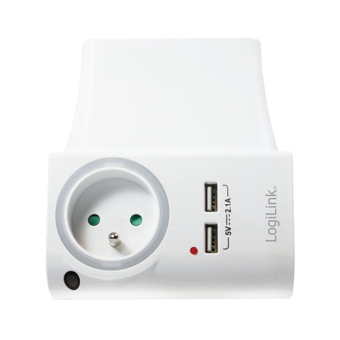 Steckdosenadapter2x  Usb-Port+L Adeschalefrankr.