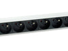 EAN 4015867223154 - Equip 333313 unidad de distribución de energía (PDU) 8 salidas AC 1U Negro, Plata imagen 3