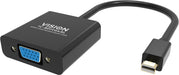 EAN 4979356000001 - Vision TC-MDPVGA/BL adaptador de cable de vídeo Mini DisplayPort VGA (D-Sub) Negro imagen 2
