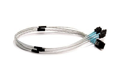EAN 0672042012015 - Supermicro IPASS to 4 SATA Cross-over Cable, 50cm, Pb-free cable de SATA 0,5 m Plata imagen 1