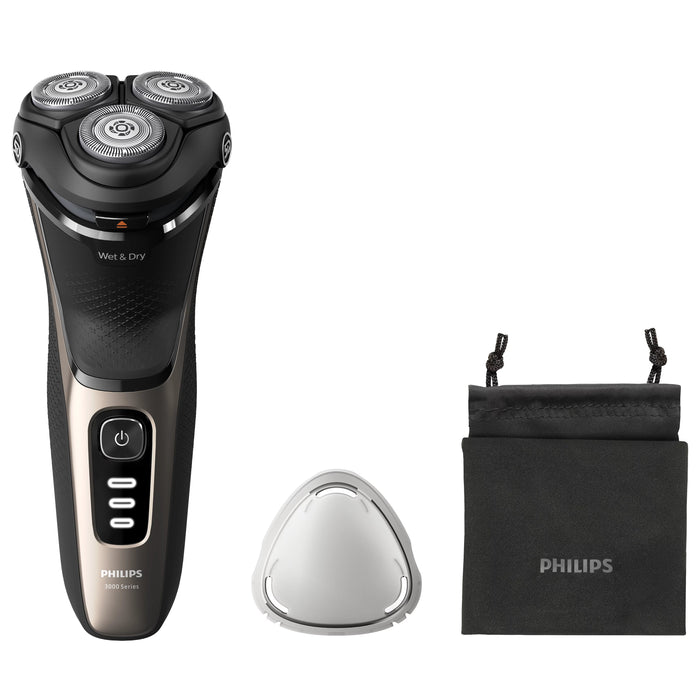 EAN 8720689018586 - Philips S3242/12 afeitadora Máquina de afeitar de rotación Recortadora Negro, Oro imagen 2