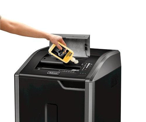 EAN 0043859627325 - Fellowes 425Ci triturador de papel Corte cruzado 30 cm Negro, Plata imagen 3