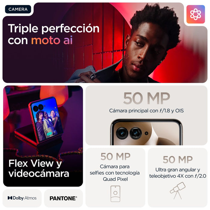 EAN 840023293238 - Motorola razr 60 ultra 17,7 cm (6.96") SIM doble Android 15 5G USB Tipo C 16 GB 512 GB 4700 mAh Madera imagen 33