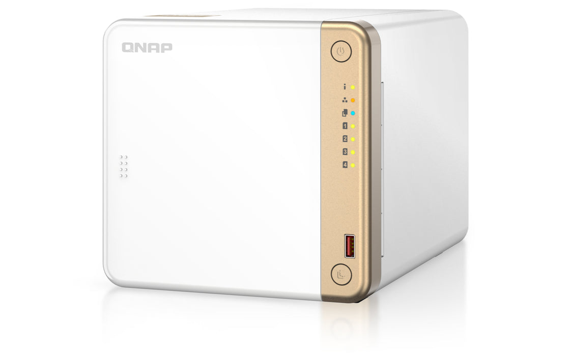 EAN 4711103080030 - QNAP TS-462-4G servidor de almacenamiento NAS Torre Intel® Celeron® N4505 4 GB DDR4 0 TB QNAP QTS Blanco imagen 10