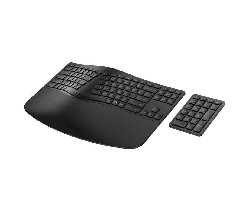 EAN 0197192177532 - HP 960 BLK Ergonomic Wireless Keyboard teclado Hogar RF Wireless + Bluetooth Negro imagen 11