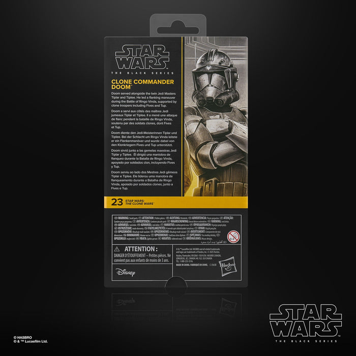 Figura Hasbro Star Wars Day The Black Series May The 4th Be With You Clone Commander Doom