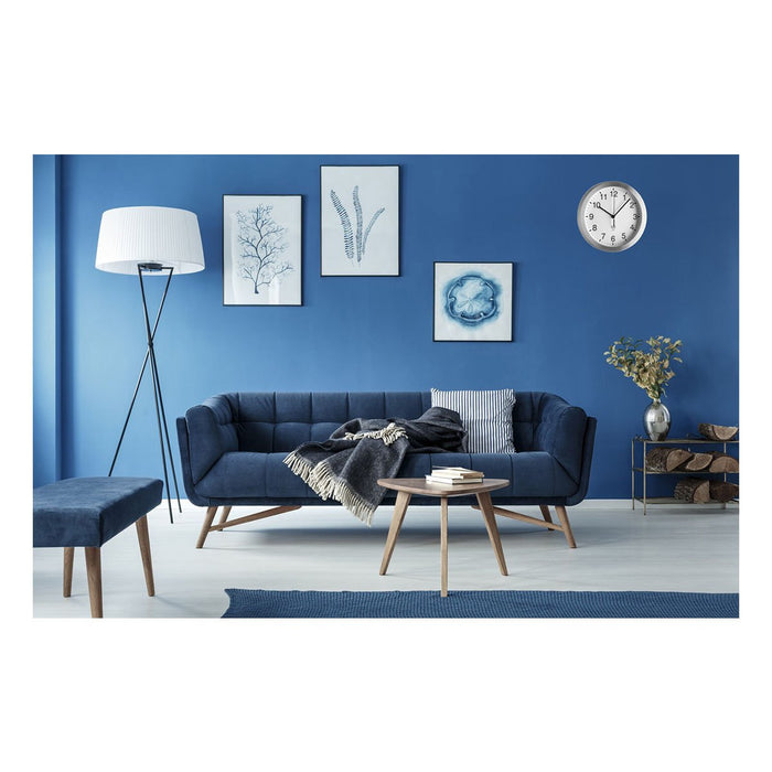 EAN 4009816017512 - TFA-Dostmann 98.1091.02 reloj de mesa o pared Alrededor Aluminio, Blanco imagen 3