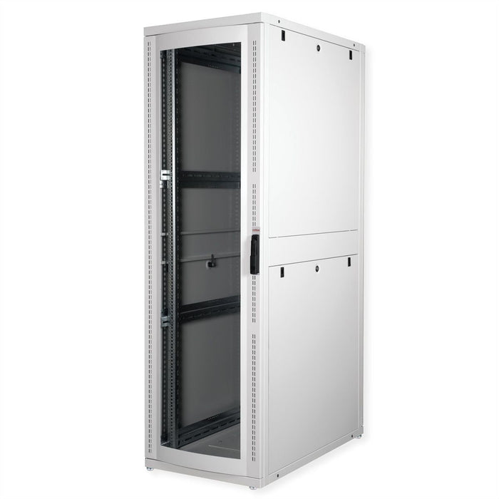 Roline 19-Zoll Serverschrank Pro 42 He, 600x1000 Bxt Grau Plexiglas