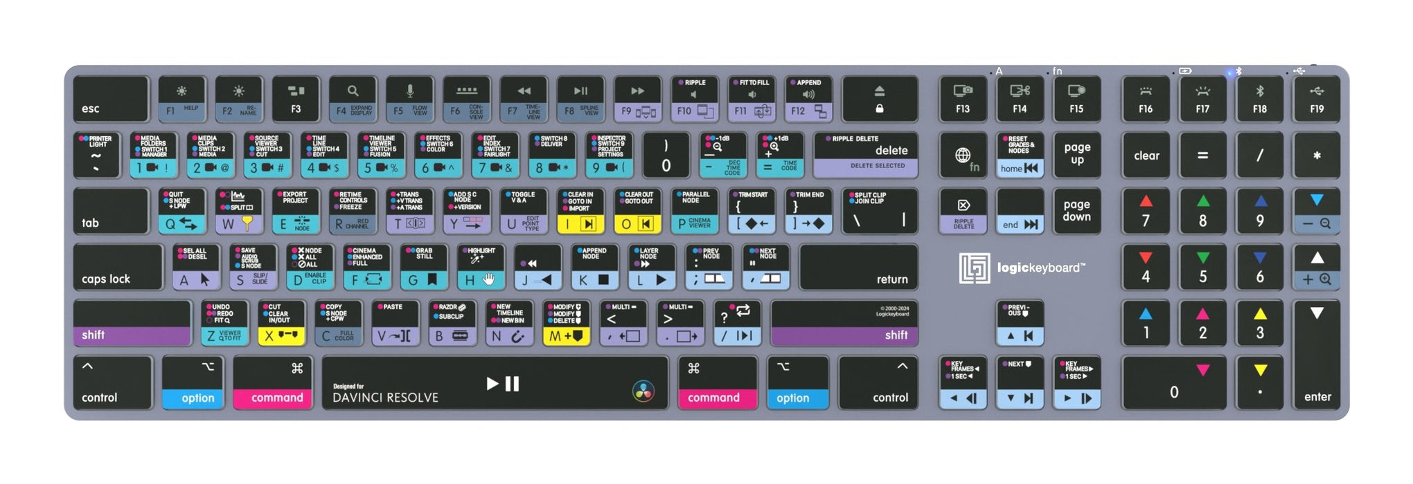 EAN 5707795022020 - Logickeyboard LKB-RESB-TM-UK teclado Oficina Bluetooth QWERTY Inglés Gris, Titanio imagen 2