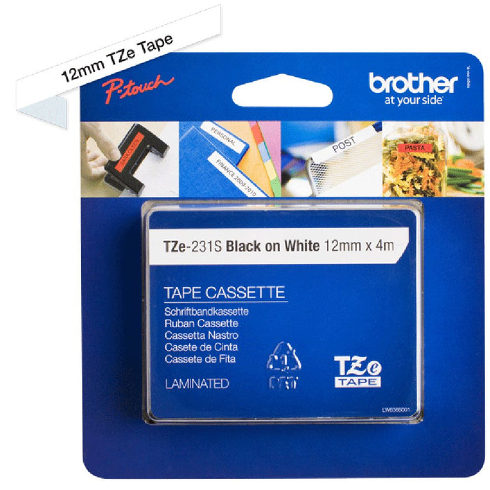 EAN 5715063792360 - Brother TZE231S2 cinta para impresora de etiquetas Negro sobre blanco TZe imagen 3