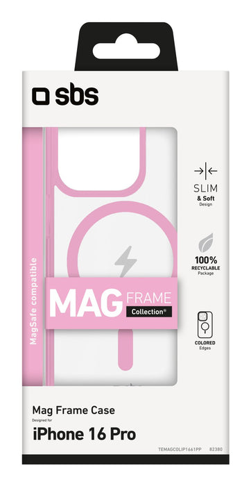 EAN 8018417482380 - SBS TEMAGCOLIP1661PP funda para teléfono móvil 16 cm (6.3") Rosa, Transparente imagen 2