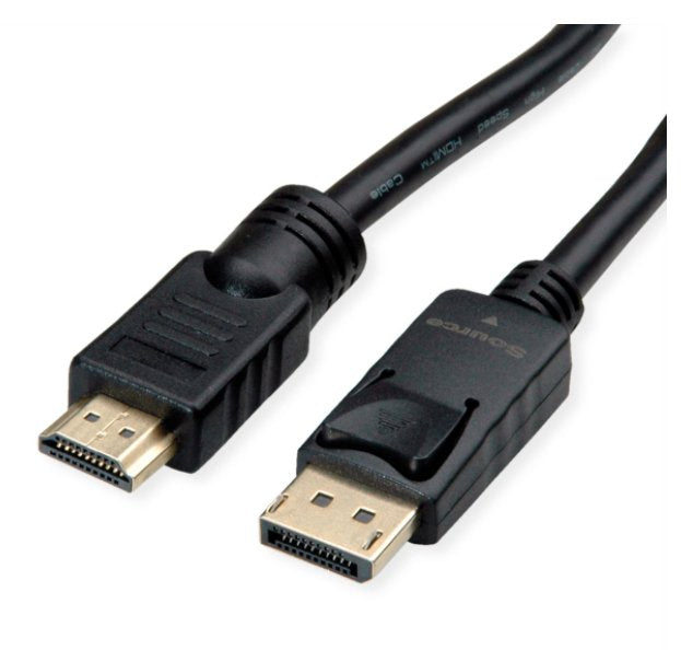 Roline Displayport Cable Dp - Uhdtv, St St, Schwarz, 10 M