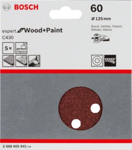 EAN 3165140171250 - Bosch 2 608 605 641 accesorio para lijadora 5 pieza(s) Hoja lijadora imagen 2