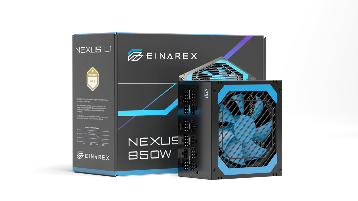 EAN 6977277368741 - Einarex EXPS-NL1-850-BK unidad de fuente de alimentación 24-pin ATX ATX Negro imagen 5