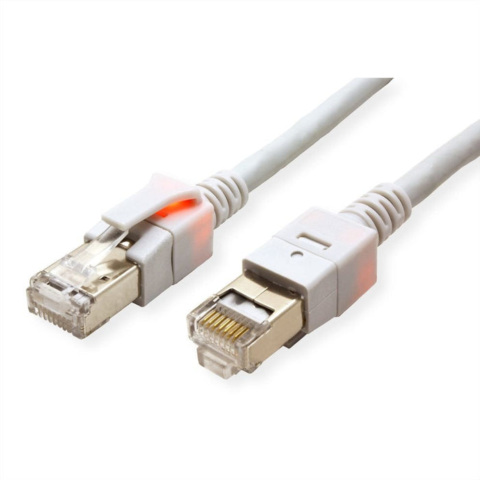 Easylan Dualboot Led Cable De Red Rj45 S Ftp Cat.6 (Class E), Mit Sacon Stecker, Lsoh, Grau, 2 M